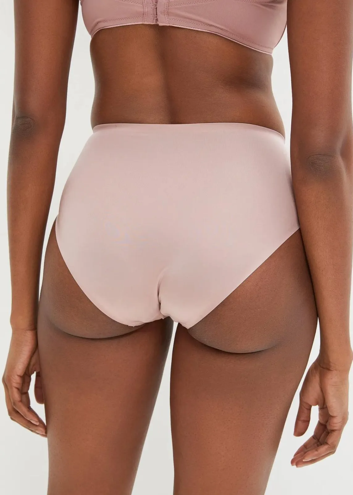 bonprix Höschen|Seamless^Feel Comfort Nahtlose Panty (3er Pack) rosenholz + mattbeige + mittelbraun