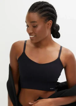 bonprix Nachhaltigere Materialien|Seamless^Feel Comfort Seamless Bustier gerippt schwarz