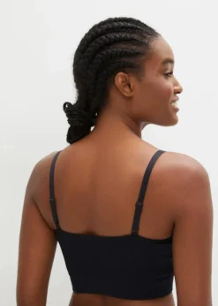 bonprix Nachhaltigere Materialien|Seamless^Feel Comfort Seamless Bustier gerippt schwarz