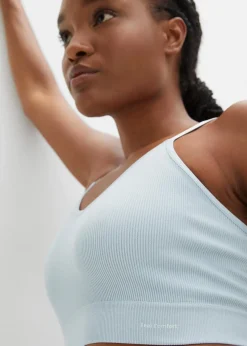 bonprix Nachhaltigere Materialien|Bhs^Feel Comfort Seamless Bustier gerippt puderblau
