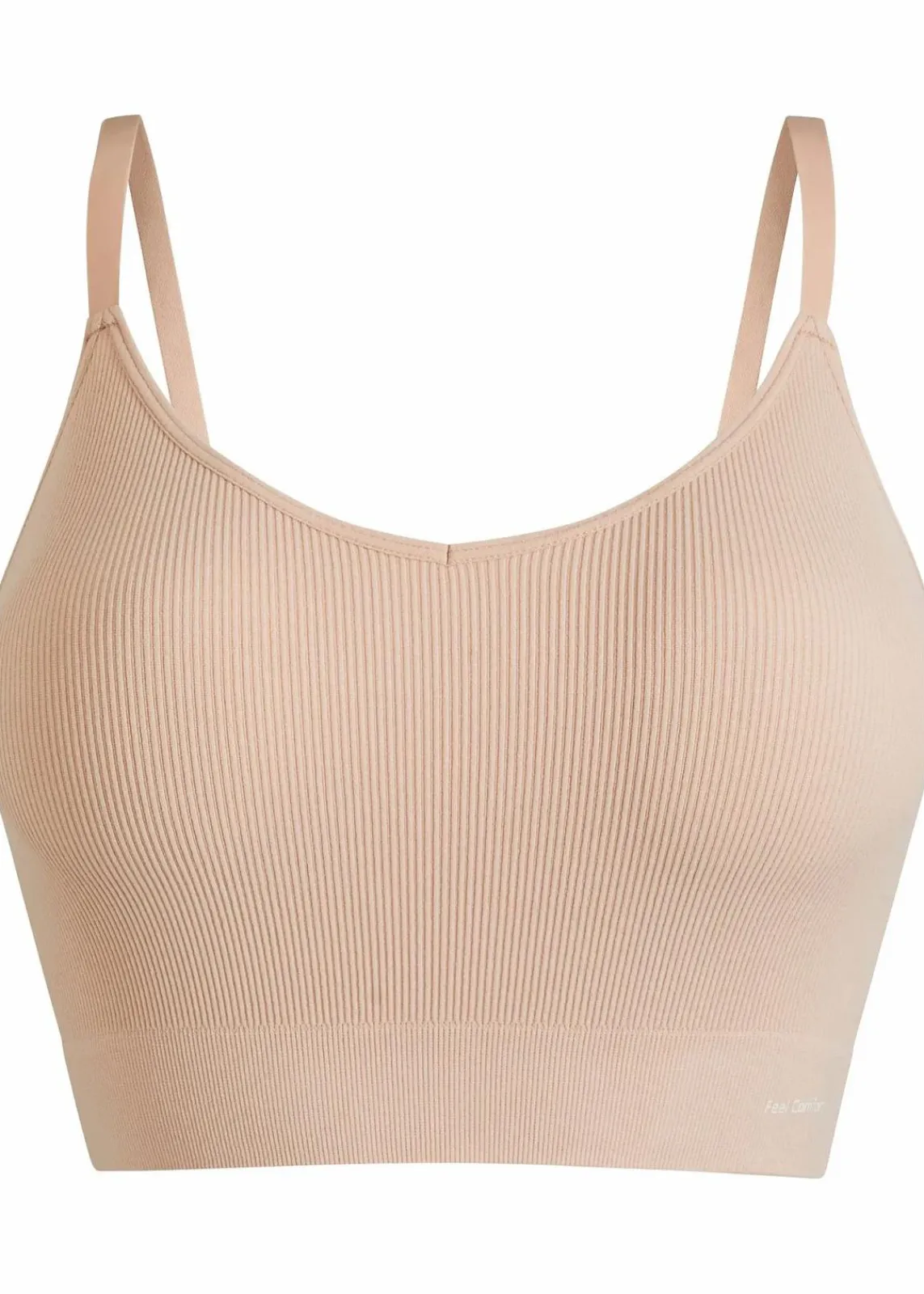bonprix Nachhaltigere Materialien|Bhs^Feel Comfort Seamless Bustier gerippt mattbeige