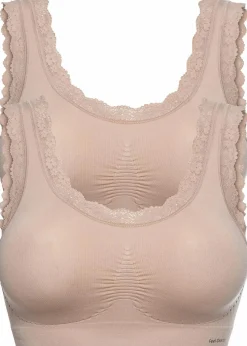 bonprix Bhs|Basics^Feel Comfort Seamless Bustier (2er Pack) 2x mattbeige