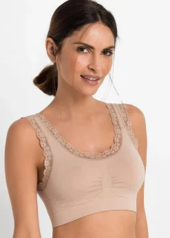 bonprix Bhs|Basics^Feel Comfort Seamless Bustier (2er Pack) 2x mattbeige