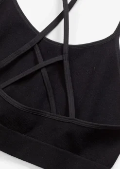 bonprix Wäsche·Basics|Wäsche·Bhs^Feel Comfort Seamless Racerback Bustier schwarz