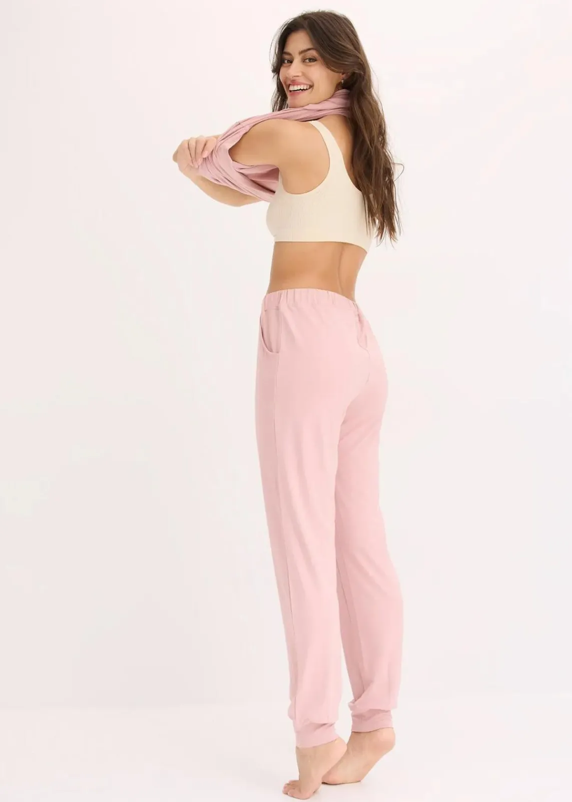 bonprix Wäsche·Basics|Wäsche·Bhs^Feel Comfort Seamless Bustier gerippt sandbeige meliert