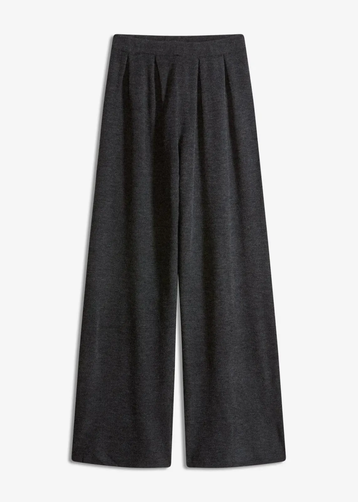 bonprix Bekleidung·Kleider|Zweiteiler & Sets^Feinstrickhose anthrazit meliert