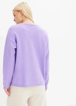 bonprix Strickmode|Pullover & Strickjacken^Feinstrickjacke softlila