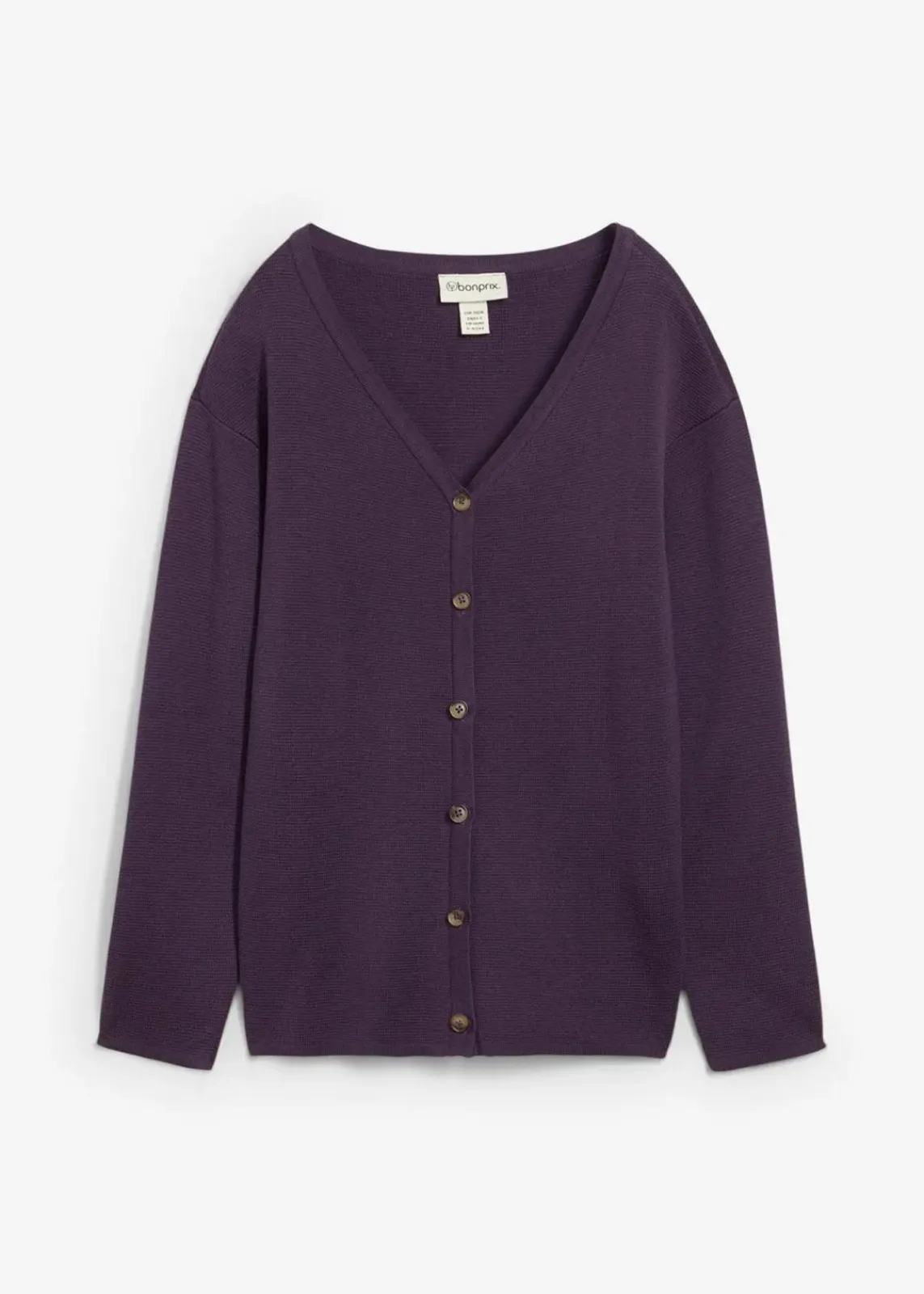 bonprix Bekleidung·Röcke|Bekleidung·Jeans^Feinstrickjacke pflaume