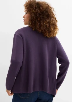 bonprix Bekleidung·Röcke|Bekleidung·Jeans^Feinstrickjacke pflaume