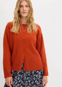 bonprix Bekleidung·Röcke|Bekleidung·Jeans^Feinstrickjacke lavaorange