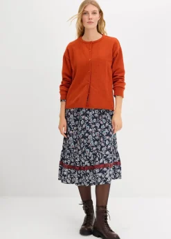 bonprix Bekleidung·Röcke|Bekleidung·Jeans^Feinstrickjacke lavaorange