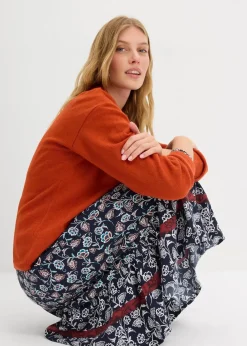 bonprix Bekleidung·Röcke|Bekleidung·Jeans^Feinstrickjacke lavaorange