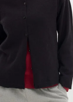 bonprix Strickmode|Pullover & Strickjacken^Feinstrickjacke schwarz