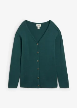 bonprix Bekleidung·Röcke|Bekleidung·Jeans^Feinstrickjacke pfeffergrün