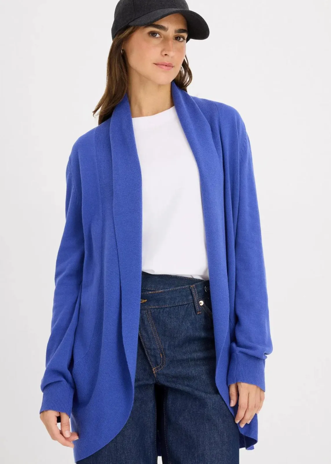 bonprix Bekleidung·Umstandsmode|Strickmode^Feinstrickjacke edelsteinblau