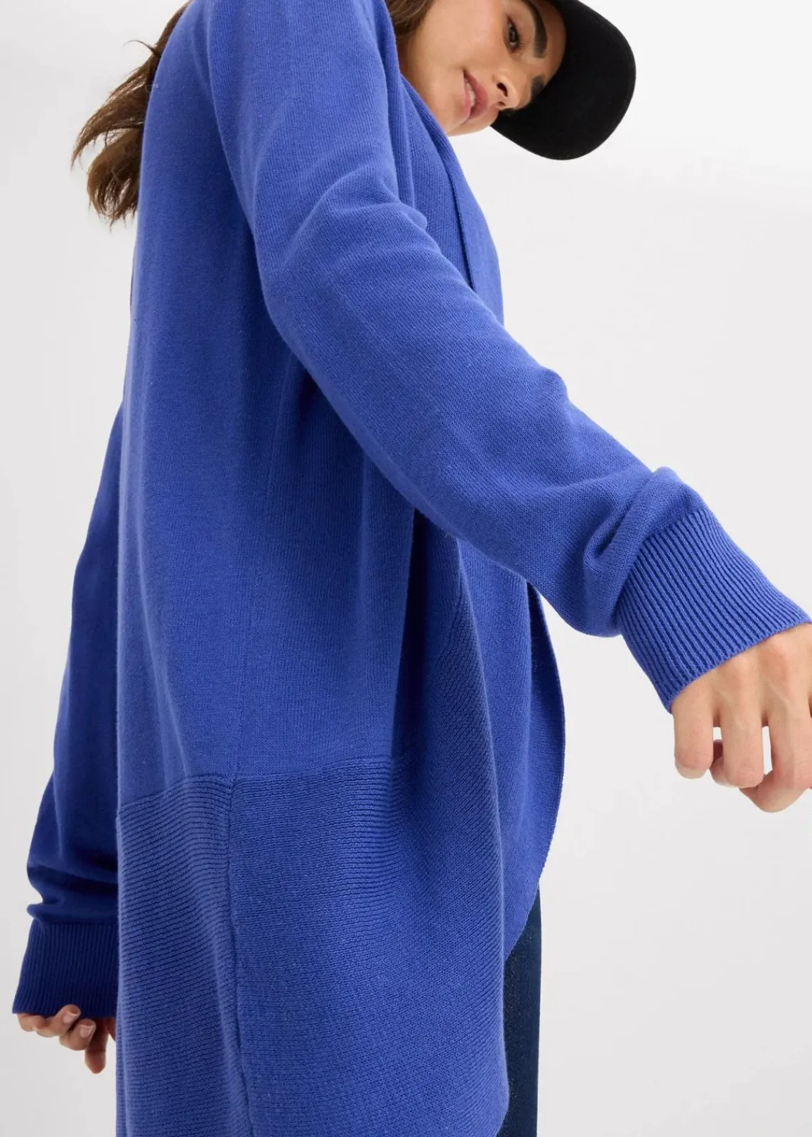 bonprix Bekleidung·Umstandsmode|Strickmode^Feinstrickjacke edelsteinblau