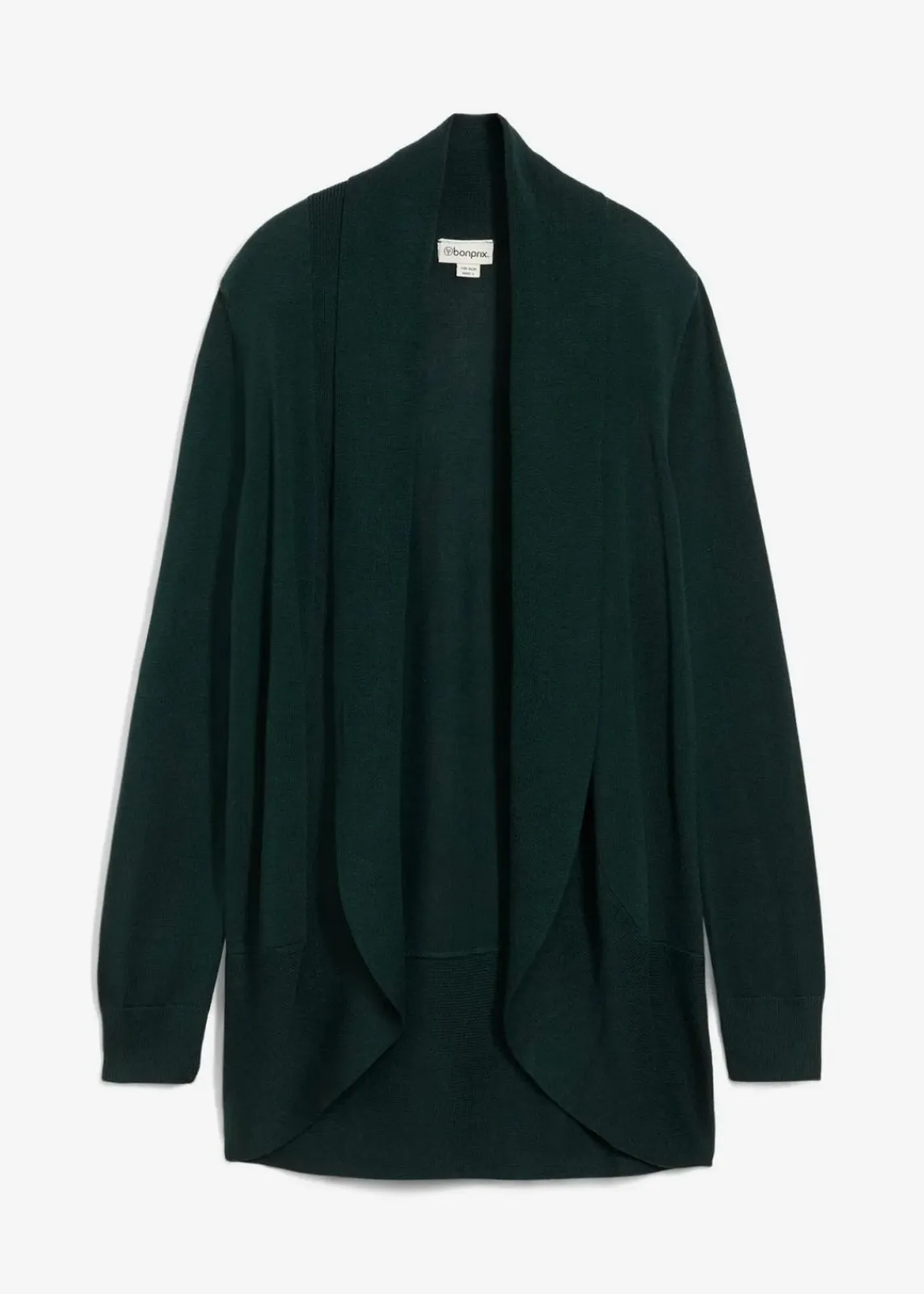 bonprix Bekleidung·Röcke|Bekleidung·Jeans^Feinstrickjacke tiefgrün