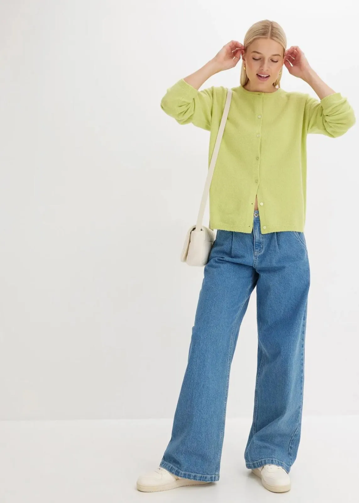 bonprix Strickmode|Pullover & Strickjacken^Feinstrickjacke mintgrün