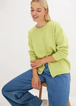 bonprix Strickmode|Pullover & Strickjacken^Feinstrickjacke mintgrün
