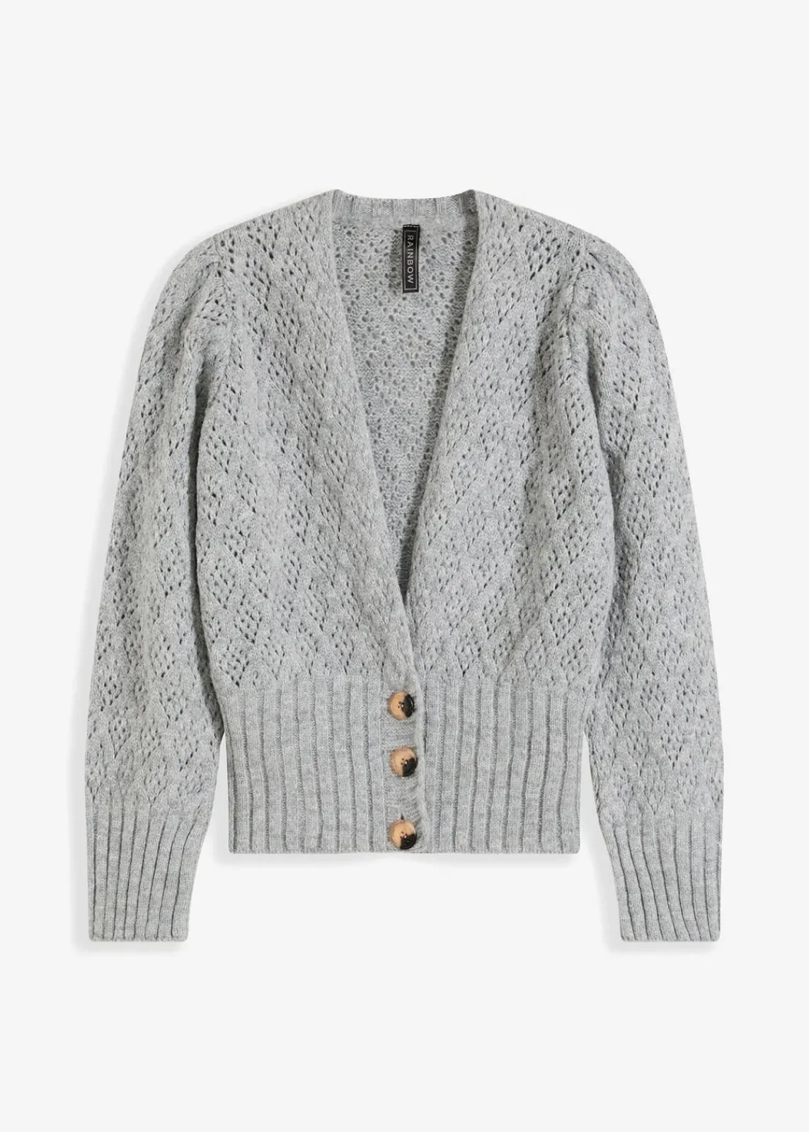 bonprix Bekleidung·Umstandsmode|Bekleidung·Jeans^Feinstrickjacke hellgrau meliert