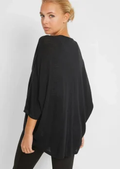 bonprix Bekleidung·Umstandsmode|Bekleidung·Jeans^Feinstrickjacke aus reiner Baumwolle schwarz
