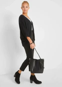 bonprix Bekleidung·Umstandsmode|Bekleidung·Jeans^Feinstrickjacke aus reiner Baumwolle schwarz