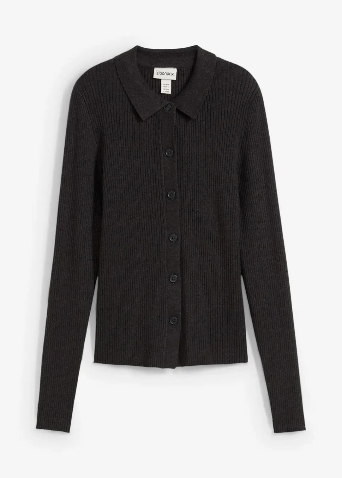 bonprix Bekleidung·Umstandsmode|Bekleidung·Jeans^Feinstrickjacke aus Viskose-Mix anthrazit meliert meliert