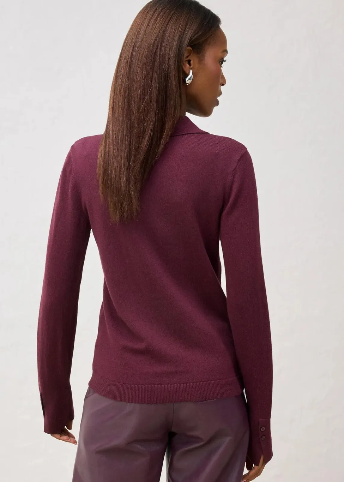 bonprix Pullover & Strickjacken|Strickmode^Feinstrickjacke aus weichem Woll-Mix weinrot