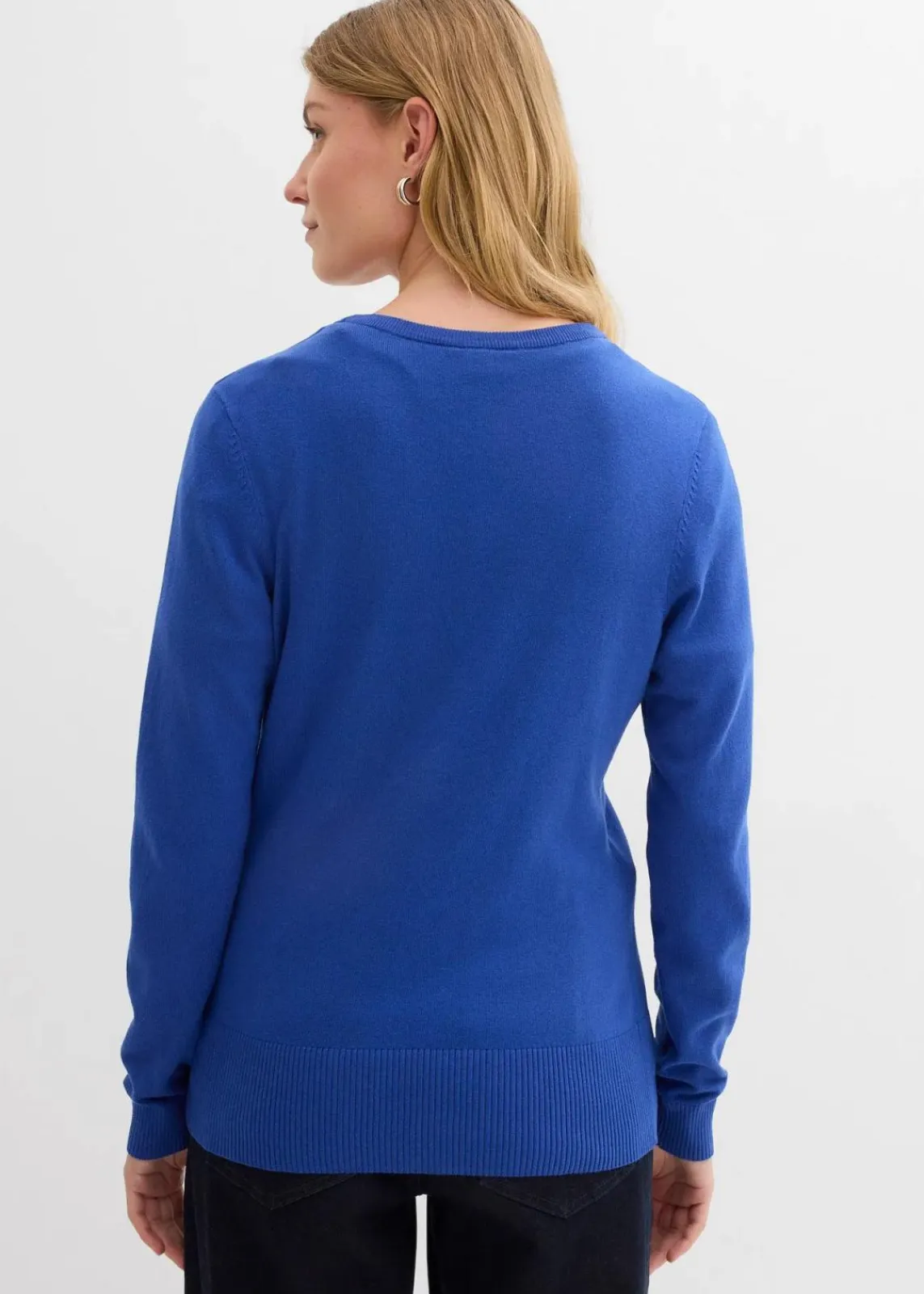 bonprix Bekleidung·Röcke|Bekleidung·Jeans^Feinstrickjacke mit Knopfleiste edelsteinblau