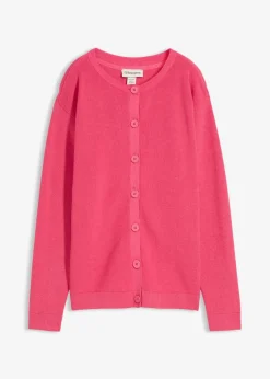 bonprix Bekleidung·Umstandsmode|Pullover & Strickjacken^Feinstrickjacke, Rundhals dunkelfuchsia