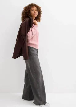bonprix Pullover & Strickjacken|Basics^Feinstrickpullover aschrosa