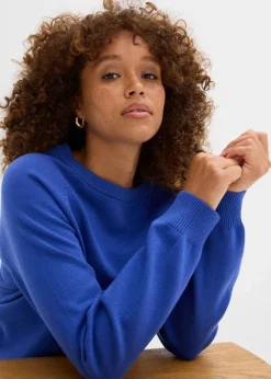 bonprix Bekleidung·Umstandsmode|Bekleidung·Röcke^Feinstrickpullover edelsteinblau