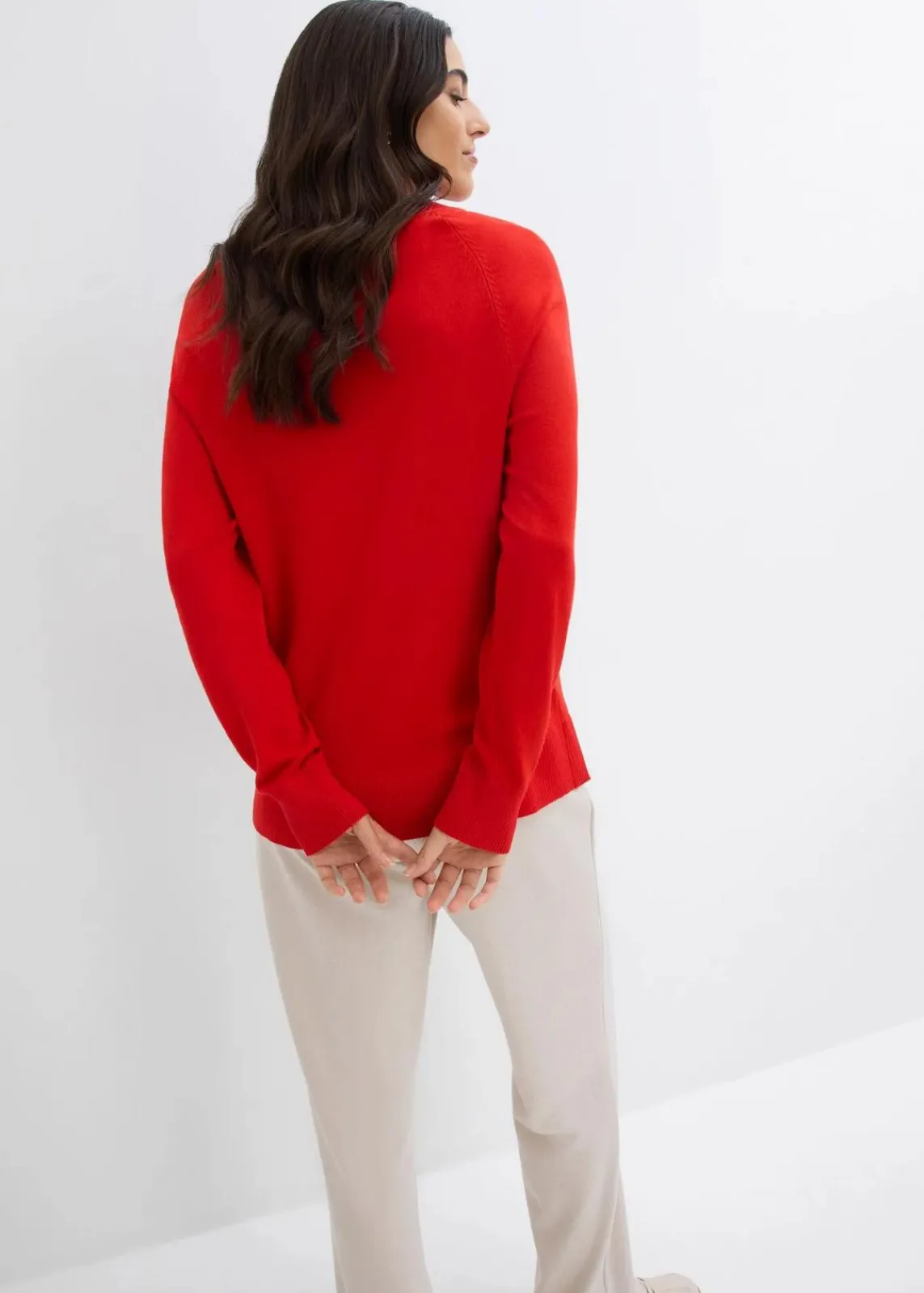 bonprix Bekleidung·Umstandsmode|Bekleidung·Röcke^Feinstrickpullover erdbeere