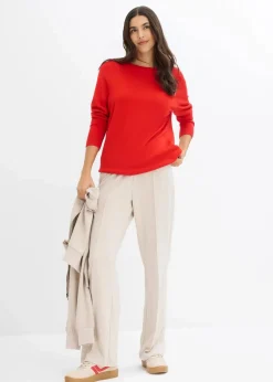 bonprix Bekleidung·Umstandsmode|Bekleidung·Röcke^Feinstrickpullover erdbeere