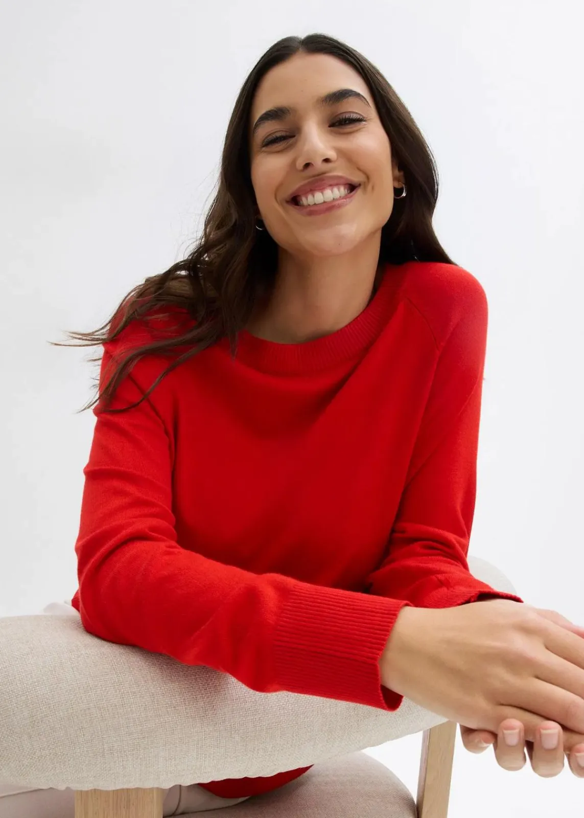 bonprix Bekleidung·Umstandsmode|Bekleidung·Röcke^Feinstrickpullover erdbeere