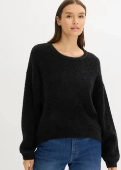 bonprix Bekleidung·Umstandsmode|Strickmode^Feinstrickpullover schwarz