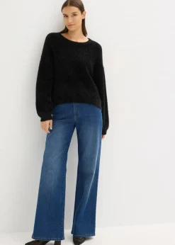 bonprix Bekleidung·Umstandsmode|Strickmode^Feinstrickpullover schwarz