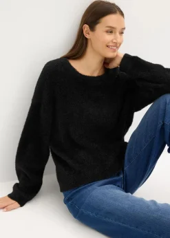 bonprix Bekleidung·Umstandsmode|Strickmode^Feinstrickpullover schwarz