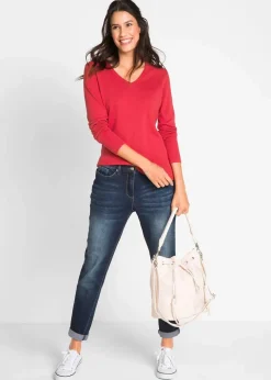 bonprix Strickmode|Pullover & Strickjacken^Feinstrickpullover rot