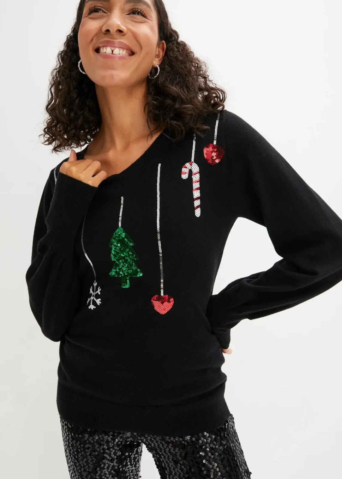 bonprix Bekleidung·Umstandsmode|Strickmode^Feinstrickpullover schwarz