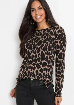 bonprix Bekleidung·Umstandsmode|Bekleidung·Jeans^Feinstrickpullover beige leo
