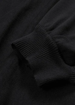 bonprix Bekleidung·Umstandsmode|Strickmode^Feinstrickpullover aus Baumwoll-Mix schwarz