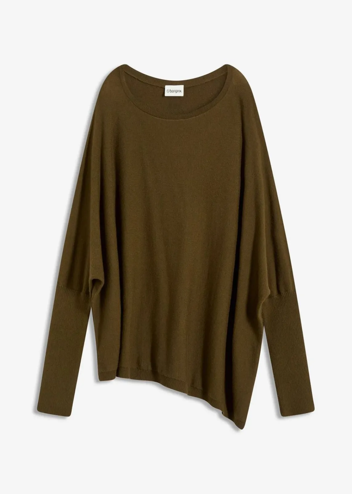 bonprix Bekleidung·Umstandsmode|Bekleidung·Jeans^Feinstrickpullover aus feinem Viskose-Mix erdoliv