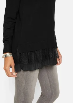bonprix Bekleidung·Umstandsmode|Bekleidung·Jeans^Feinstrickpullover aus fließendem Viskose-Mix schwarz