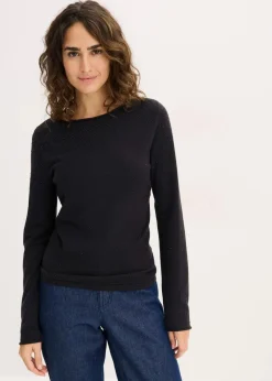 bonprix Bekleidung·Umstandsmode|Bekleidung·Jeans^Feinstrickpullover aus fließendem Viskose-Mix schwarz