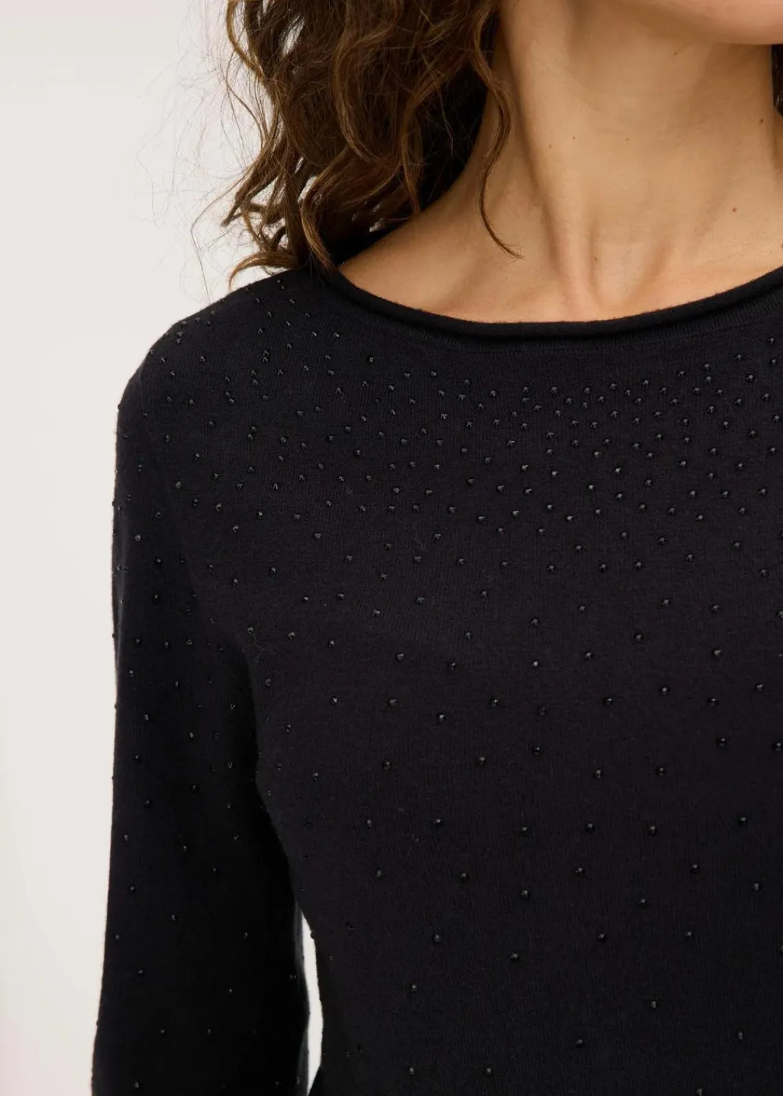 bonprix Bekleidung·Umstandsmode|Bekleidung·Jeans^Feinstrickpullover aus fließendem Viskose-Mix schwarz