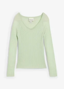 bonprix Bekleidung·Umstandsmode|Bekleidung·Jeans^Feinstrickpullover aus Merinowolle softsalbei