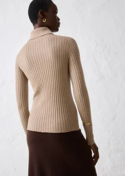 bonprix Bekleidung·Umstandsmode|Bekleidung·Jeans^Feinstrickpullover aus Merinowolle khakibeige