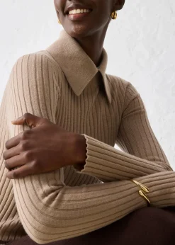 bonprix Bekleidung·Umstandsmode|Bekleidung·Jeans^Feinstrickpullover aus Merinowolle khakibeige