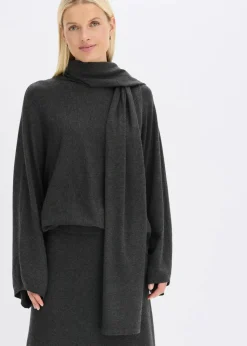 bonprix Bekleidung·Umstandsmode|Bekleidung·Jeans^Feinstrickpullover aus softem Viskose-Mix anthrazit meliert